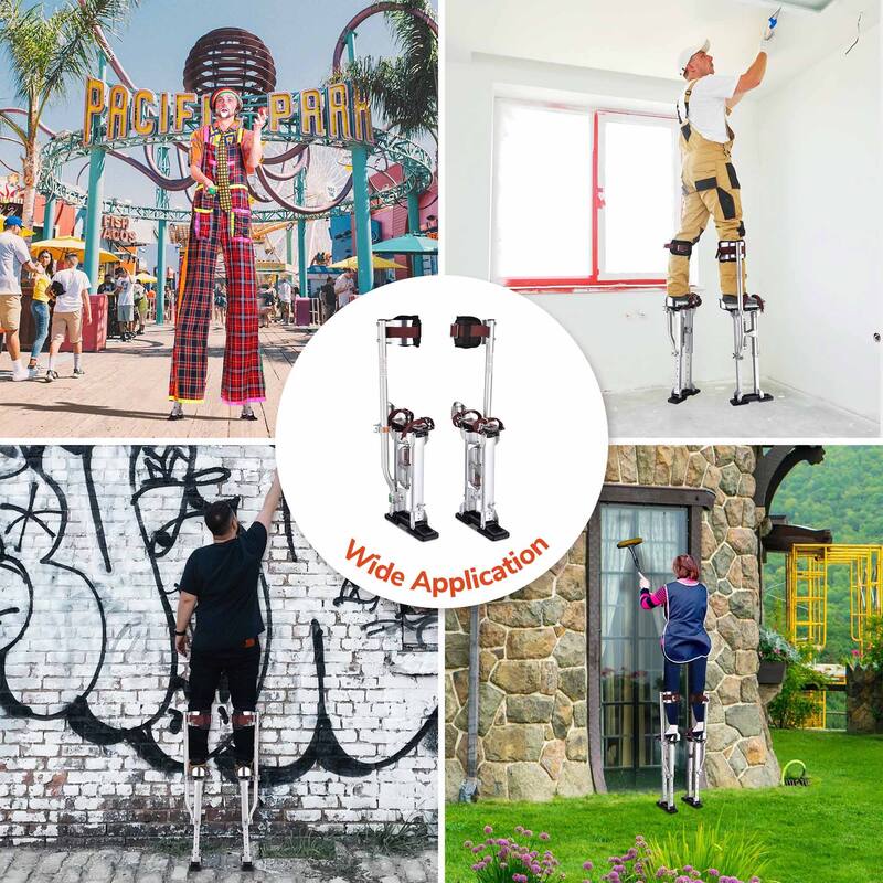 Adjustable Drywall Stilts 16"24" Aluminum Work Tool for